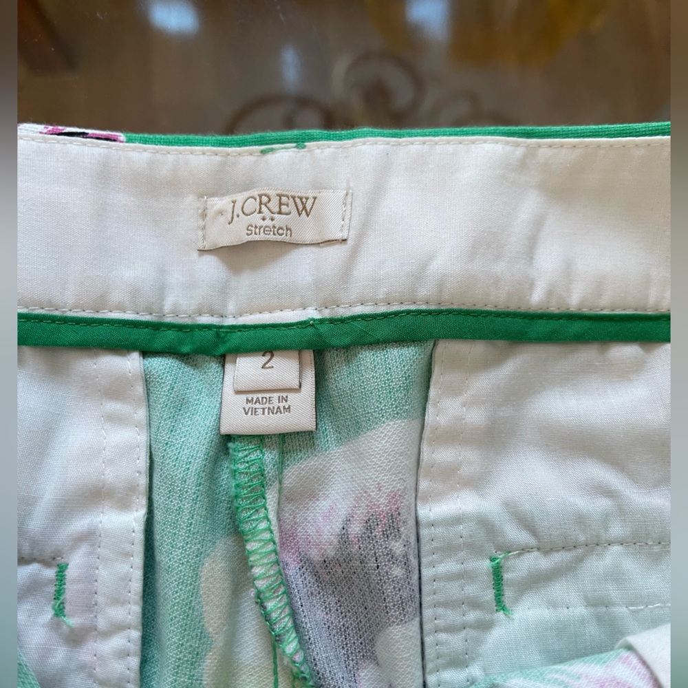 J. Crew Green and Yellow Floral Trousers - Picture 7 of 9